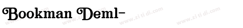 Bookman Deml字体转换